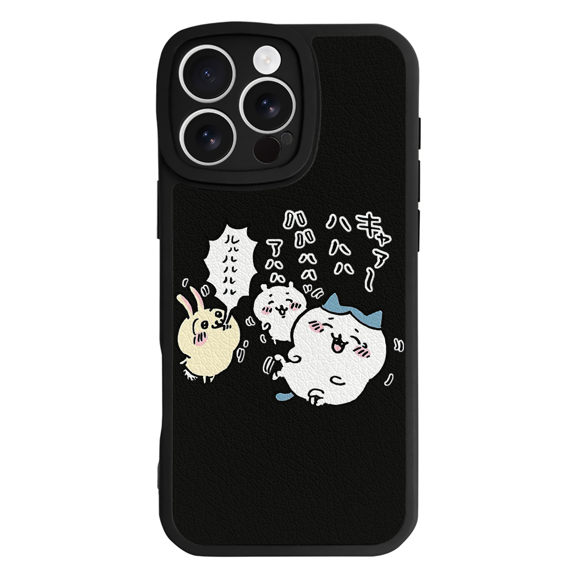 （画像用） ちいかわ うさぎ Chii-kawa usagi 【iPhone 16シリーズ対応】シリコンスマホケース（レザー調） 材質：シリコン